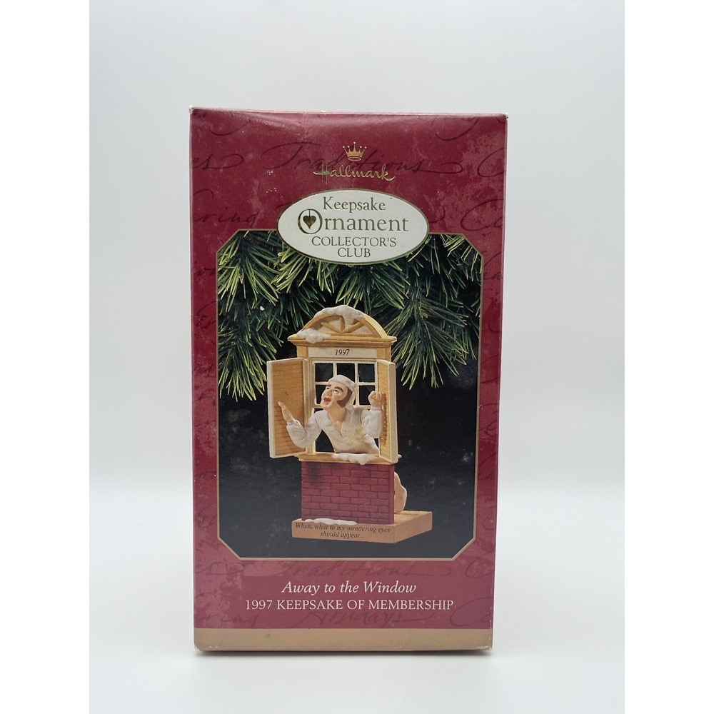 Night Before Christmas Away to the Window‎ 1997 Hallmark Keepsake Ornament